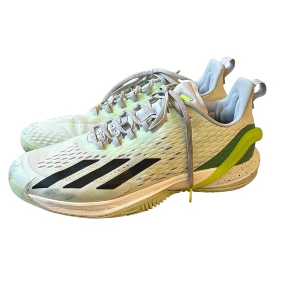 Adidas Adizero Cybersonic Shoes Pickleball Tennis Court Sneakers Size 11.5 Lime - Picture 1 of 10